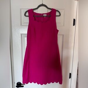 J Crew scalloped basketweave dress size 10